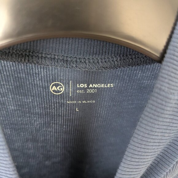 AG mock neck top blue size L - Picture 3 of 6